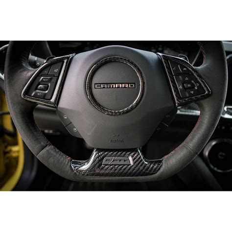 Trufiber Carbon Steering Wheel Trim 16 19 Chevy Camaro