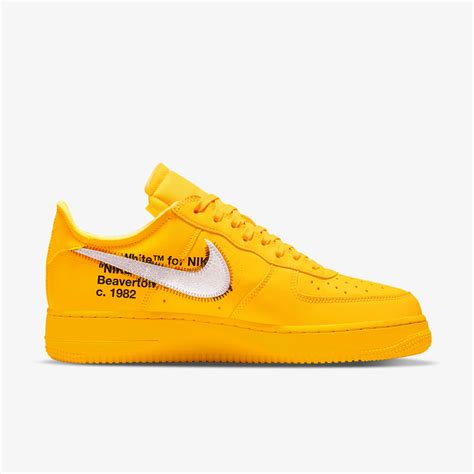 Nike Air Force 1 Low Off White ️ University Gold Dd1876 700 Shoe