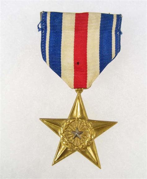 United States Silver Star Medal W Ribbon