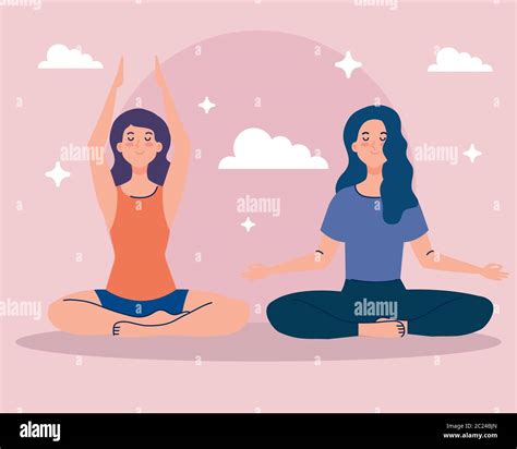 Women Meditating Concept For Yoga Meditation Relax Healthy