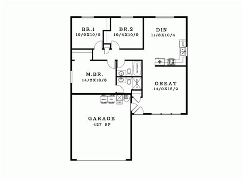 Simple House Blueprint Eplans Ranch Plan Good Jhmrad 76386