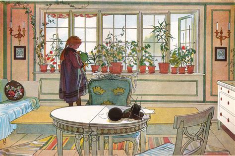 Fileblomsterfönstret Av Carl Larsson 1894 Wikimedia Commons