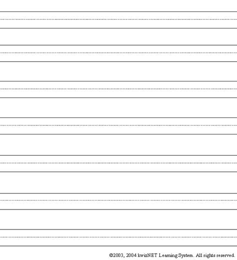 Ruled Blank Sheet For Writing Practice Grade 2 English Language