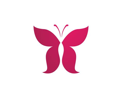 Butterfly Logo Template Vector Icon Illustration 595356 Vector Art At