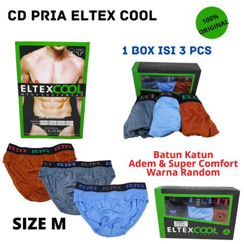 Jual Celana Dalam Pria Eltex Cool Original Size M 3 In 1 Sempak Cowok