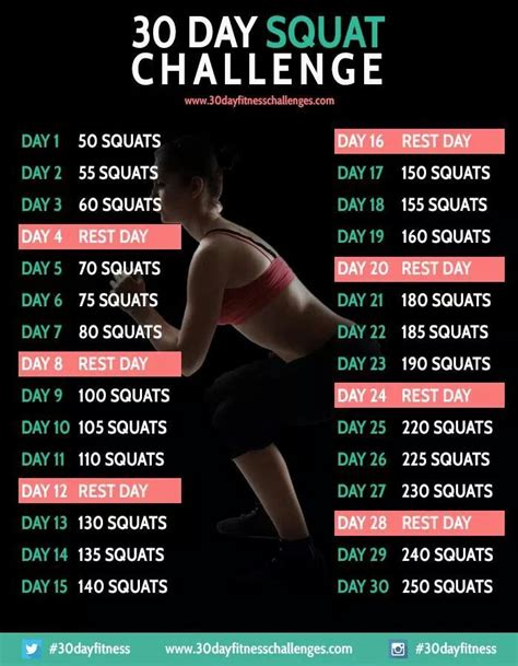 Day Sqaut Challenge Day Workout Challenge Workout Challenge Day Fitness