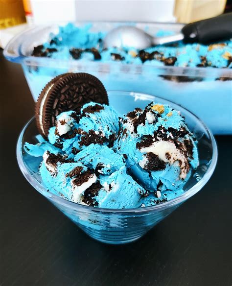 Homemade Cookie Monster Ice Cream Rglutenfreerecipes