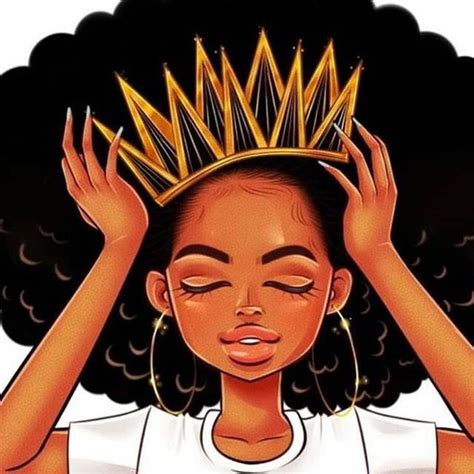 Hey queen fix your crown before you walk outside. Black women should