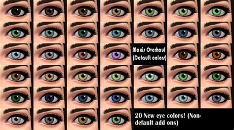 More Realistic Looking Eye Colors By Kitty25939 At Mod The