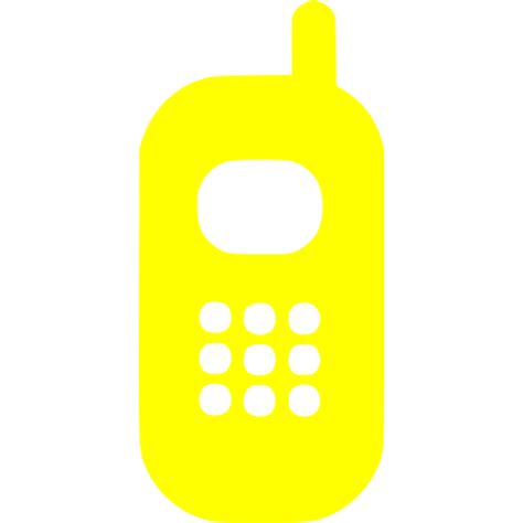 Yellow Phone 4 Icon Free Yellow Phone Icons
