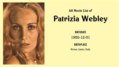 Patrizia Webley Movies List Patrizia Webley Filmography Of Patrizia