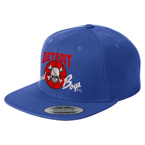 Detroit Bad Boys Snapback Hat Royal