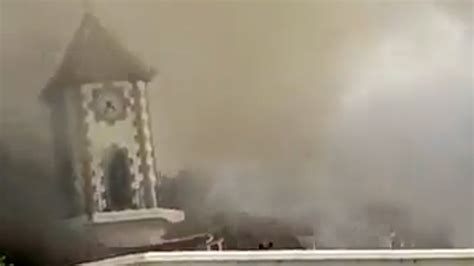 Watch Church Tower Collapses As Lava Pours Across La Palma Gript
