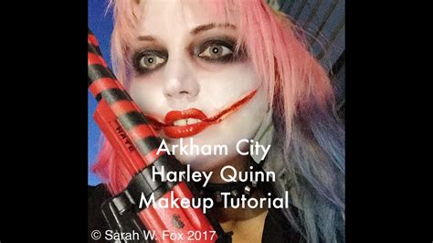 Arkham City Harley Quinn Makeup Tutorial Youtube