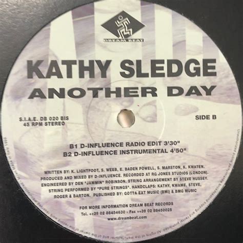 Kathy Sledge Another Day 12 Fatman Records