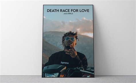 Juice Wrld Poster Death Race For Love Album Cover Poster Etsy Uk