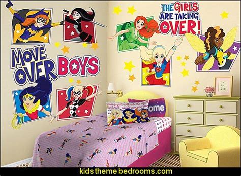 Dc Super Hero Girls Wall Decals Superhero Bedroom Ideas Superhero