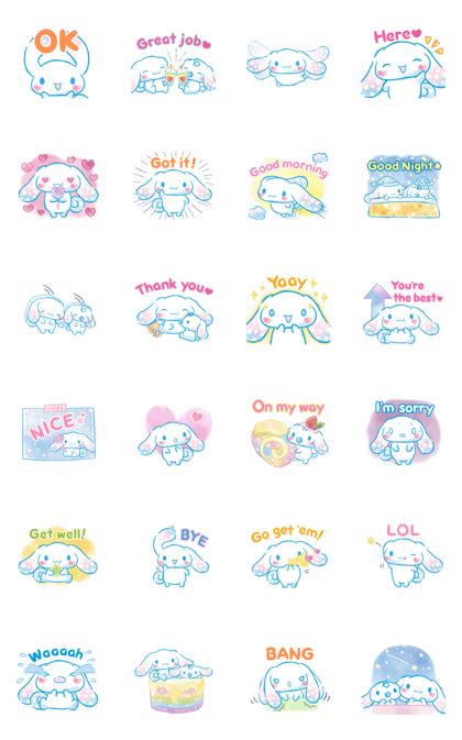 Cinnamoroll Watercolor Wonder — Sticker For Line And Whatsapp Android