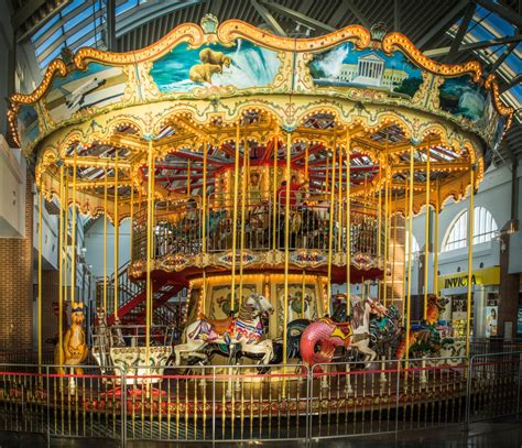 Free Images Carnival Amusement Park Horse Carousel Colorful