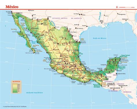 Mapa De México Lonely Planet