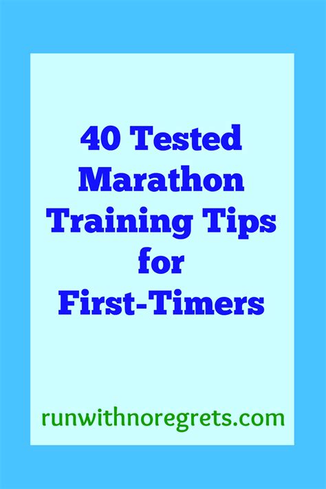 40 Tested Marathon Training Tips For First Timers Run With No Regrets