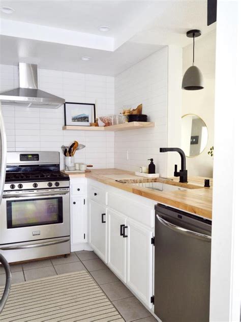 Here appliances and cabinets flow along two joining walls. Pantries for Small Kitchens: Pictures, Ideas & Tips From ...