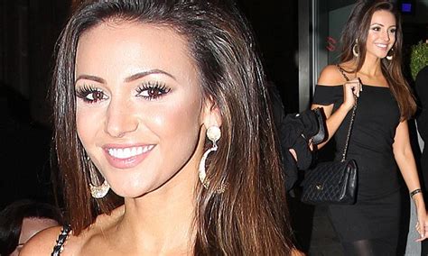 Right Up Her Street Michelle Keegan Wows In A Little Black Dress As She Parties In Her Home