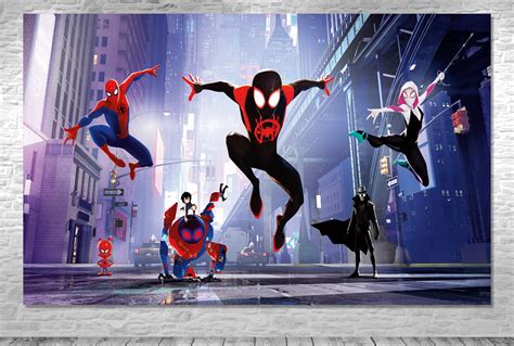 Ação, aventura, animação, ficção científica, comédia áudio: Painel Homem-Aranha: No Aranhaverso - Frete Grátis. no ...