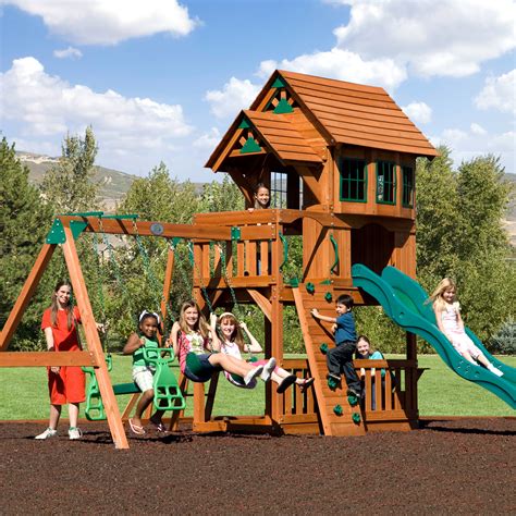 Click the link and find your new playground now! Backyard Discovery Windsor Swing Set II at Hayneedle