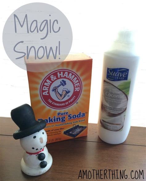 Magic Snow Only Two Ingredients Baking Soda And Hair Conditioner