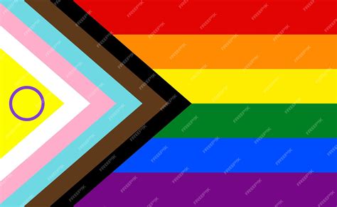 Premium Vector Intersex Progress Pride Flag New Lgbtq Pride Flag
