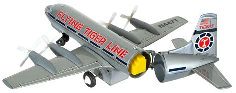Hakes “battery Operated Swing Tail Cargo Plane Flying Tiger” Battery