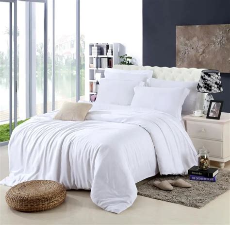 King Size Luxury White Bedding Set Queen Duvet Cover Full Bed Sheets