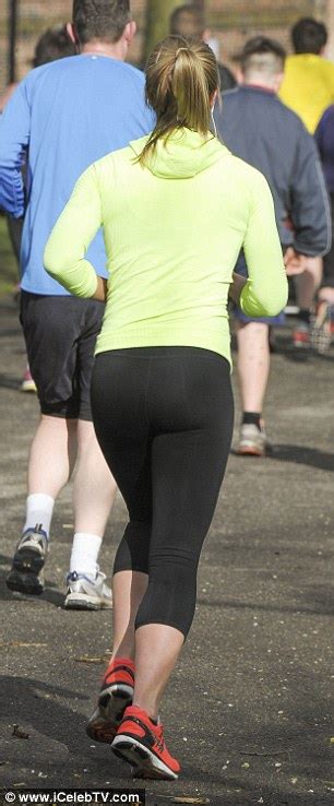 Gemma Atkinson Shows Off Her Ample Bosom And Pert Posterior For Fun Run