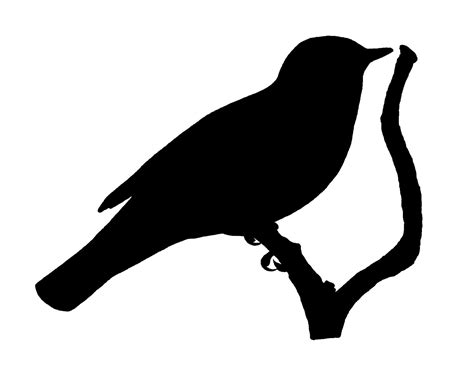 Digital Stamp Design Free Bird Image Transfer Silhouette Printable