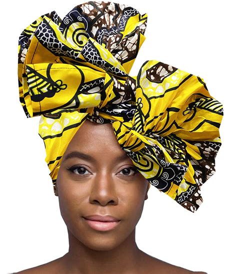 African Print Wax Head Wrap Print Ankara Head Scarf Dashiki