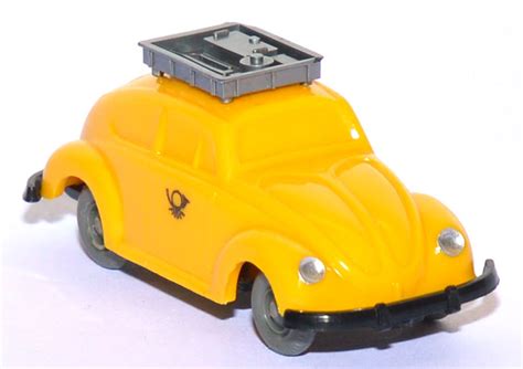 1zu87 eu Shop für gebrauchte Modellautos VW Käfer Post gelb unverglast