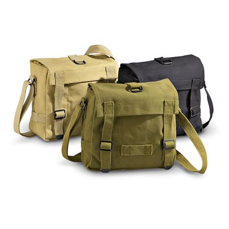 Military Style Canvas Shoulder Bag 173786 Shoulder And Messenger