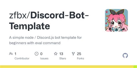Github Zfbxdiscord Bot Template A Simple Node Discordjs Bot