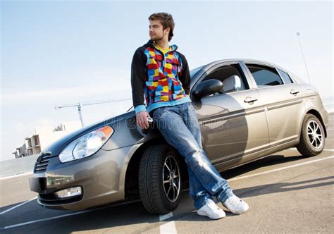 Handsome Man With His New Car Stock Photography Image 10975422