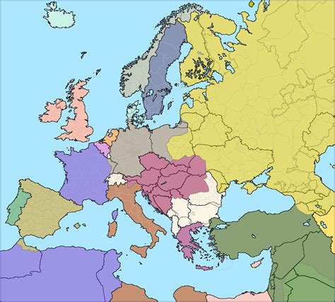 Map Of Europe Before And After Ww1 Posted By Ethan Cunningham