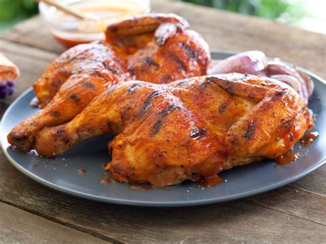 Once preheated, lower the temperature to 350°f. Barbecue Chicken Recipe | The Neelys | Food Network