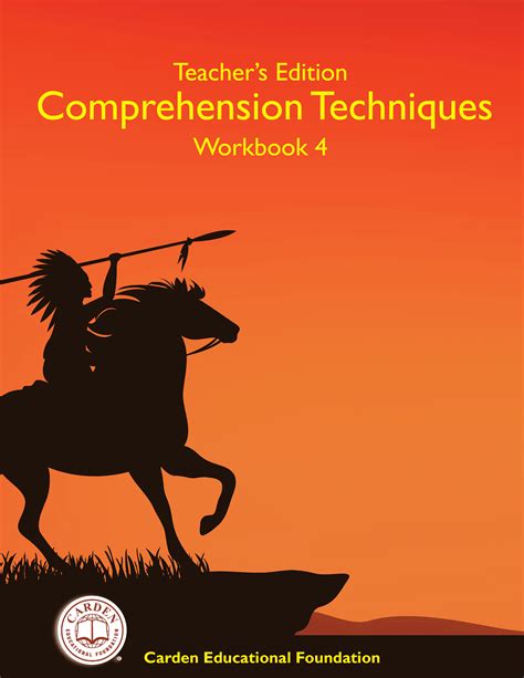 Ted Comprehension Techniques Workbook 4 Teachers Edition The Carden