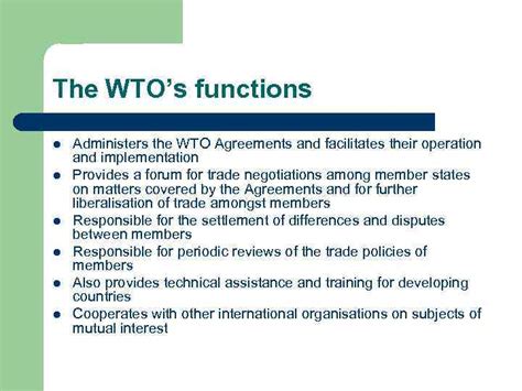 An Introduction To The Wto A What