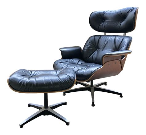 Mid Century Eames Style Lounge Chair And Ottoman Set Chairish