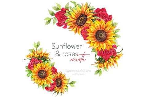 Watercolor Sunflower Png