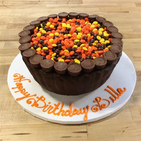 Reeses Peanut Butter Cup Shaped Cake — Trefzgers Bakery