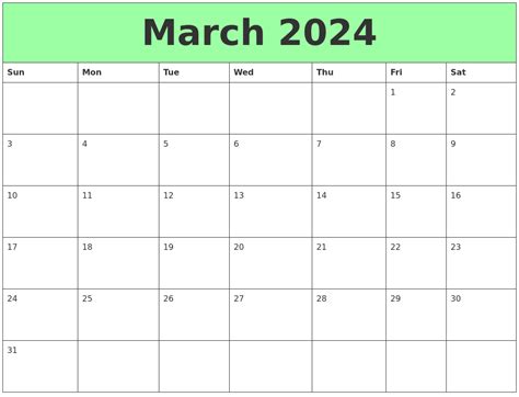 April 2024 Print A Calendar 2024 Calendar Printable
