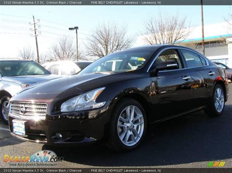 We have 125 2010 nissan maxima vehicles for mileage: 2010 Nissan Maxima 3.5 SV Crimson Black / Charcoal Photo ...