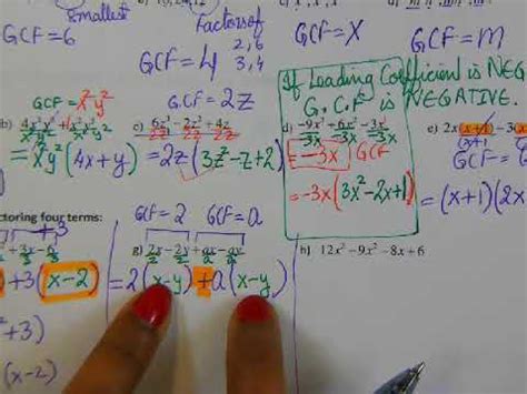 Guidelines for factoring polynomials completely. Factoring Polynomial with 4 terms - YouTube